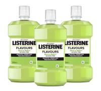 3X LISTERINE FLAVOURS MILD & MINTY MOUTHWASH ALCOHOL FREE - 500ML