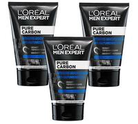 3x L'Oréal Men Expert Pure Carbon Charcoal Gel Face Peeling 100 ml