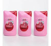 3X L'Oreal Paris Kids Extra Gentle 2-in-1 Very Berry Strawberry Shampoo 250ml