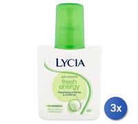 3x Lycia Deodorant Spray 75 Ml. Fresh Energy