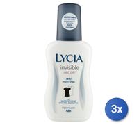 3x Lycia Deodorant Spray 75 Ml. Invisible Made In Italy