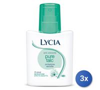 3x Lycia Deodorant Spray 75 Ml. Talc
