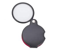 3X Magnifying Glass for Reading, 60mm Portable Folding Lens with Leather Case - Handheld Magnifier for Books, Maps, Fine Print & Low Vision Aid