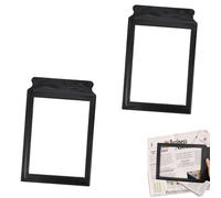 3X Magnifying Sheet for Reading,2 PCS Large Magnifying Glass A4 Full Page Magnifier with Handle for Seniors Old Mom Dad