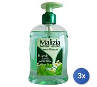 3X Malizia 300 ML Liquid Soap 1 Pc Antibacterial Green Tea
