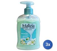 3X Malizia 300 ML Liquid Soap 1 Pc White Musk