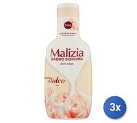 3X Malizia Bath 1000 ML Talc