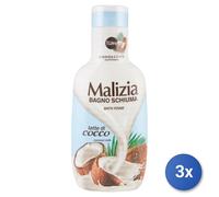 3x Malizia Bathroom 1000 Ml Coconut