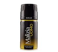 3x Malizia UOMO Gold Deo Deodorant Spray for Men 150ml Edt Parfüm