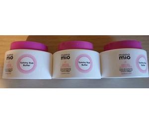 3x Mama Mio Tummy Rub Butter Cream, 120 ml, Lavender & Mint. Stretch Mark Cream