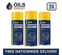 3x Mannol - Carburetor Body Cleaner Spray Aerosol Engine Cleaner 400ml