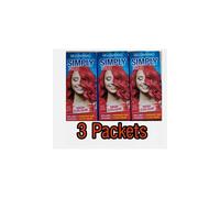 3x Mellor & Russell Simply Bright Red Alert Permanent Hair Colour Dye