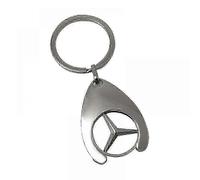 3x Mercedes-Benz ORIGINAL keyring shopping chip shopping cart shiny New Arrival