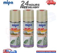 3x MIPA 2K EP Spray BEIGE 2K Epoxy Primer Filler Grundierfiller 400ml Hardener