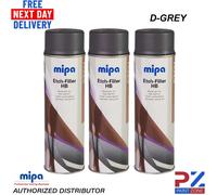 3X Mipa Etch Filler High Build Dark Grey (500ML)