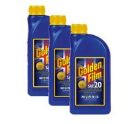 3X Morris Sae 20 Classic Motor Oil 1L - Mineral Engine Oil Api Sd/cc