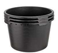 3x Mortar Bucket Round 65 Litre Planter Buckets Mortar Tub Cement Pots Bucket