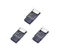 3X Motherboard USB2.0 9Pin to TYPE-C A-KEY Front Connector Converter USB3.2 TYPE-E Interface Header Adapter