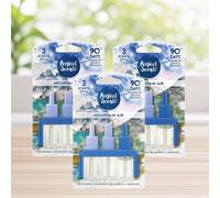 3x Mountain Air Perfect Scent Plug-In Refill Oils for Volution 3 | 3-Scent Rotation, 90-Day Fragrance