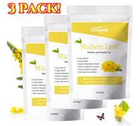 3X Mullein Leaf Tea Bags Herbal Lung Cleansing Breathing Cough Relieve Tea