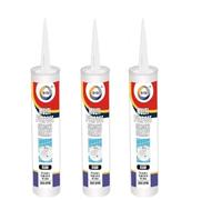 3x Multi Purpose Silicone Sealant Filler White Clear Black Frame Grout Roof Gutter (Nail Bond Adhesive)