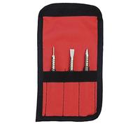 3x Nail Setter Hinge Pin Punch Set Cold Chisel with Bag for Door Pin Removal