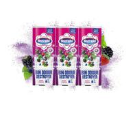 3X Neutradol Bin Freshener Odour Destroyer Kitchen Food Waste Bin Berry Fusion 350G