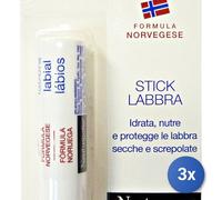 3x Neutrogena Lip Balm 4.8 Grams Made In Italy