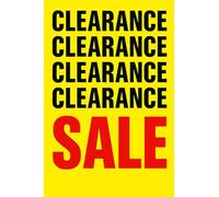 3x New C Sale A1 Poster - Bold Red Retail Window Display Sign for Shopfronts & Promotions | High-Visibility Poster for Stores, Pop-Ups & Boutiques | Durable, Easy to Hang (59.4 x 84.1cm)