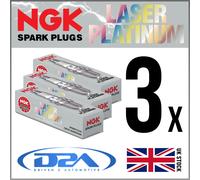 3x NGK PMR8C-H 96361 Laser Platinum Spark Plug