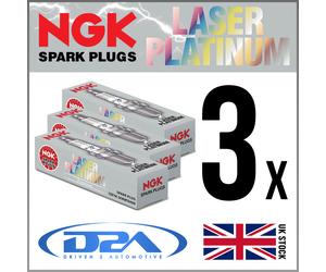 3x NGK PTR5D-10 3784 Laser Platinum Spark Plug