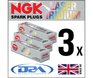 3x NGK R7436-10 4900 Laser Iridium Spark Plugs