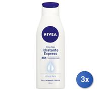 3x Nivea Body Moisturizing Cream Express 250 Ml