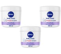 3X NIVEA Body Repair & Care Cream (400Ml Jar), Sensitive Moisturising Cream