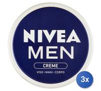 3x Nivea Hand Cream 75 Ml In Jar Men 83922 Made In Italy