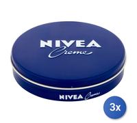 3x Nivea Hand Cream 75 Ml Jar 80103