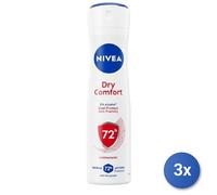 3x NIVEA Men Comfort Spray Deodorant 150 Ml