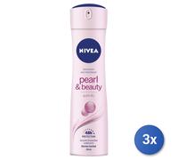 3x Nivea Pearl & Beauty Deodorant Spray 150 Ml