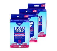 3x Noma Labs Sugar Soap Cleaning Wipes, Heavy Duty Cleaning Wipes for Walls & Painted Surfaces - Super Sized Pack 50 Wipes per Pack, 150 Wipes Total
