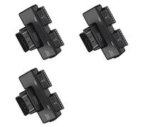 3X OBD2 One Divided Into Two Adaptor Wire 16 Pin 16 Core OBD Expansion Cable Adapter Cable Universal with Dc5521