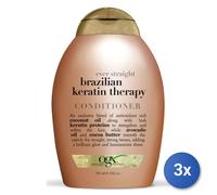 3X OGX Conditioner 385 ML. Brazilian Keratin Smooth