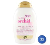 3x Ogx Hair Conditioner 385 Ml Orchid Oil
