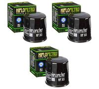 3x oil filter Honda CBR 1100 XX Super Blackbird 97-08 Hiflo HF303