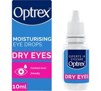 3x Optrex Moisturising Eye Drops for Dry Eyes Soothes Hydrates & Relieves Irritation 10ml
