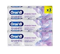 3x Oral-B 3D White Luxe Perfection Toothpaste Whitening Enamel Protect 75ml