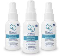 3x Oralieve Moisturising Dry Mouth Relief Spray Relief (50ml each)