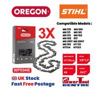 3x Oregon 90PX044E 12" 44DL Chainsaw Chain Fits Stihl HT131 HT134 HT133 .0