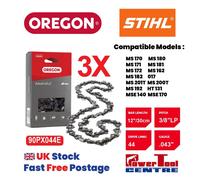3x Oregon 90PX044E 12" 44DL Chainsaw Chain Fits Stihl MS162 MS192 MS201T .043"