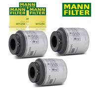 3X Original Mann Filter Oil for Audi A3 VW Polo Golf Seat Skoda 1.2 1.4 TSI