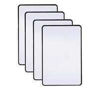 3X Page Magnifying Sheet for Reading - 4 Pack Flexible Full-Page Magnifiers for Books, Newspapers, Magazines, Maps, Inspection - Durable PVC Magnifying Sheet with 3X Magnification (7.5'' x 10.5'')